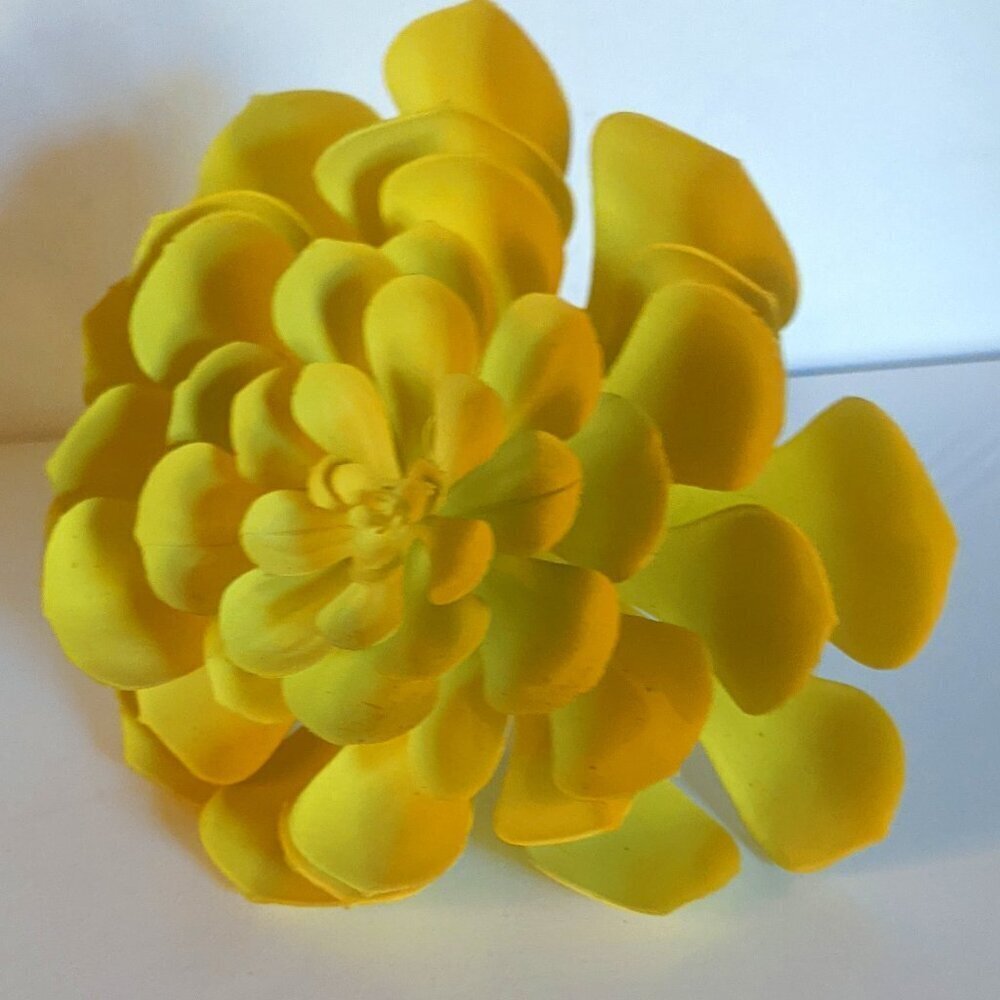 NEW Ashland Large Yellow Cabbage Succulent Stem Plant Faux Floral Decor Michaels